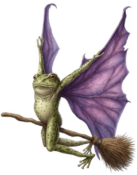 Toadally Witchy mascot